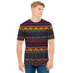 Native Tribal Indian Pattern Print Men's T-Shirt