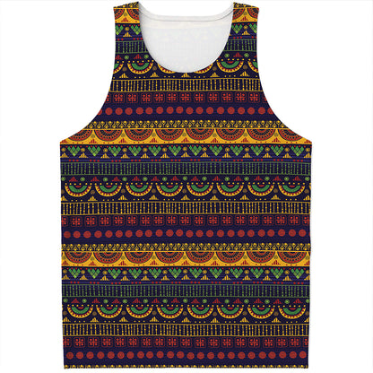 Native Tribal Indian Pattern Print Men's Tank Top