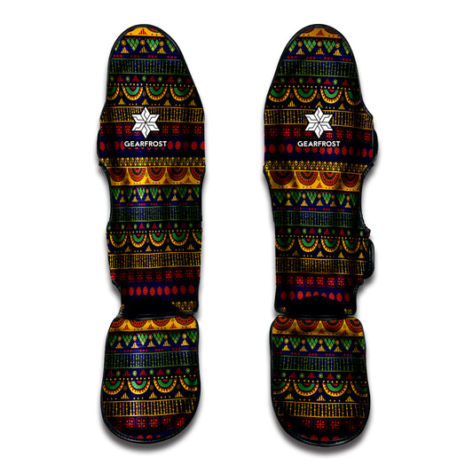 Native Tribal Indian Pattern Print Muay Thai Shin Guard