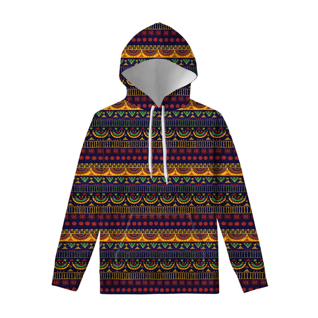 Native Tribal Indian Pattern Print Pullover Hoodie