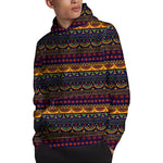 Native Tribal Indian Pattern Print Pullover Hoodie