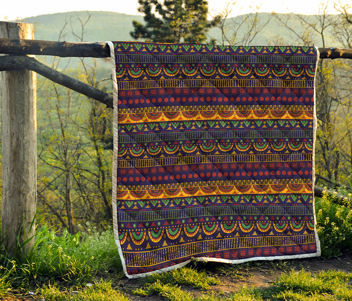 Native Tribal Indian Pattern Print Quilt