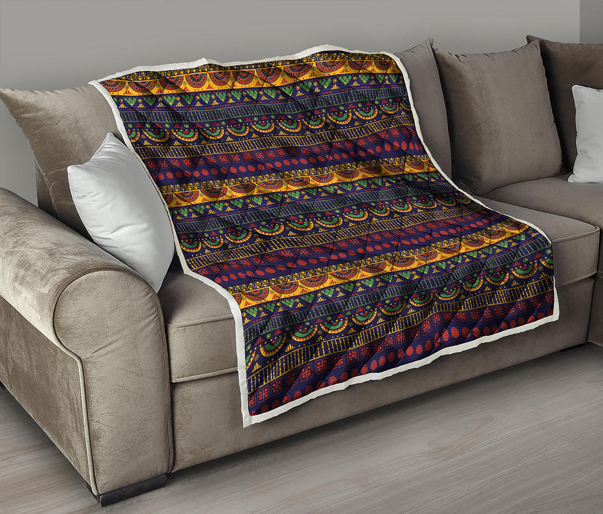 Native Tribal Indian Pattern Print Quilt