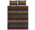 Native Tribal Indian Pattern Print Quilt Bed Set