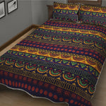 Native Tribal Indian Pattern Print Quilt Bed Set