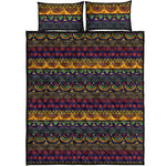Native Tribal Indian Pattern Print Quilt Bed Set