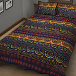 Native Tribal Indian Pattern Print Quilt Bed Set