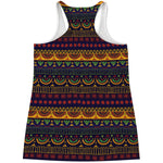 Native Tribal Indian Pattern Print Women's Racerback Tank Top