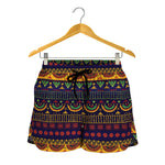 Native Tribal Indian Pattern Print Women's Shorts