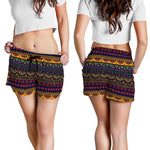 Native Tribal Indian Pattern Print Women's Shorts