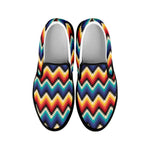 Native Tribal Inspired Pattern Print Black Slip On Shoes