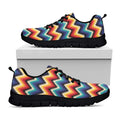 Native Tribal Inspired Pattern Print Black Running Shoes