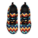 Native Tribal Inspired Pattern Print Black Sneakers