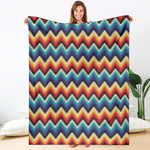 Native Tribal Inspired Pattern Print Blanket
