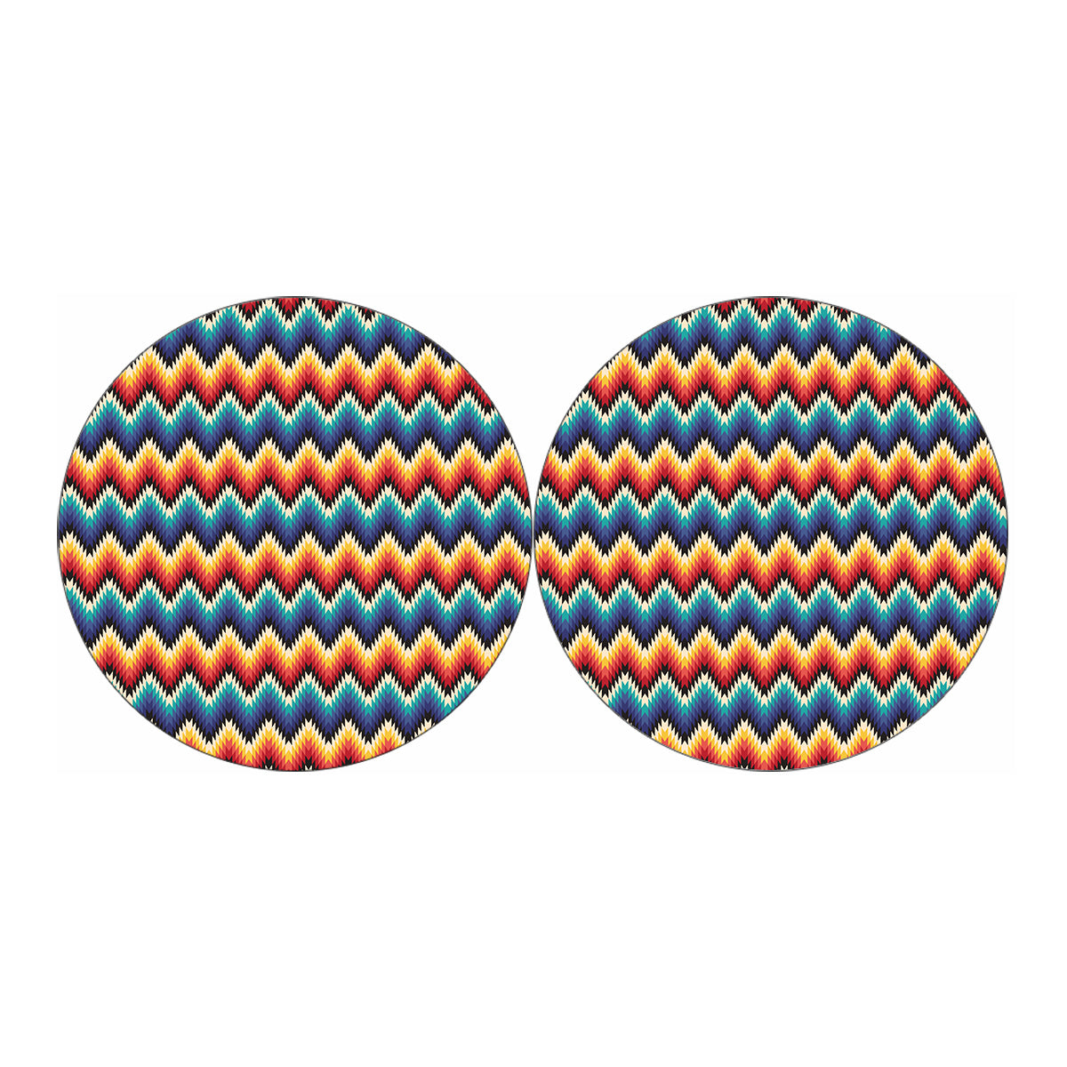 Native Tribal Inspired Pattern Print Car Coasters
