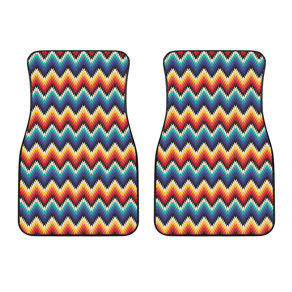 Native Tribal Inspired Pattern Print Front Car Floor Mats
