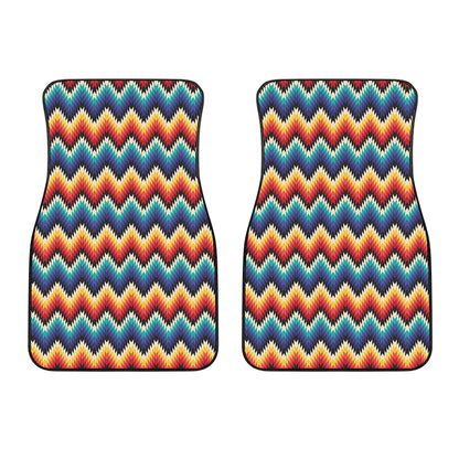 Native Tribal Inspired Pattern Print Front Car Floor Mats