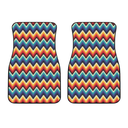 Native Tribal Inspired Pattern Print Front Car Floor Mats