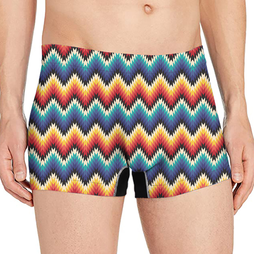 Native Tribal Inspired Pattern Print Men's Boxer Briefs