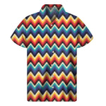 Native Tribal Inspired Pattern Print Men's Short Sleeve Shirt