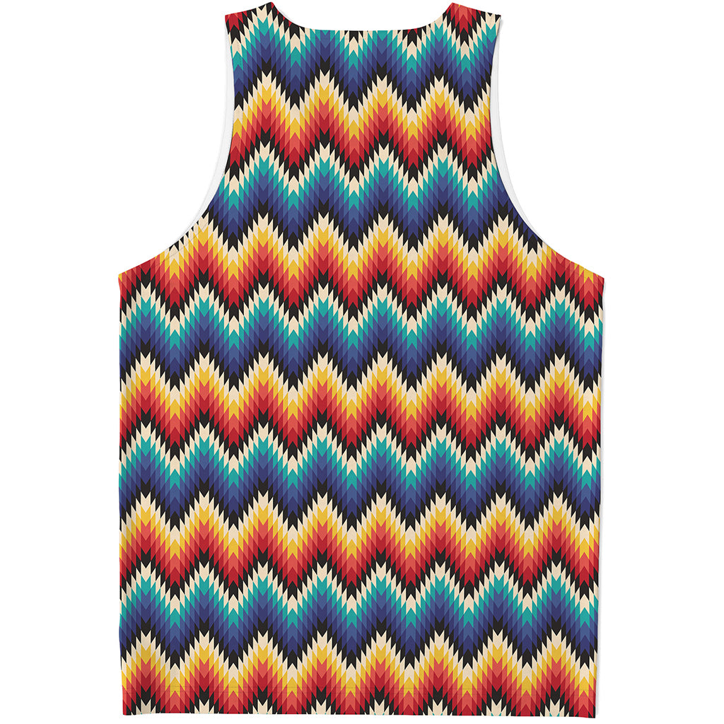 Native Tribal Inspired Pattern Print Men's Tank Top