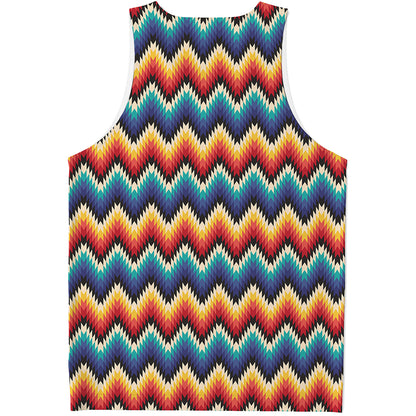 Native Tribal Inspired Pattern Print Men's Tank Top