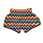 Native Tribal Inspired Pattern Print Muay Thai Boxing Shorts