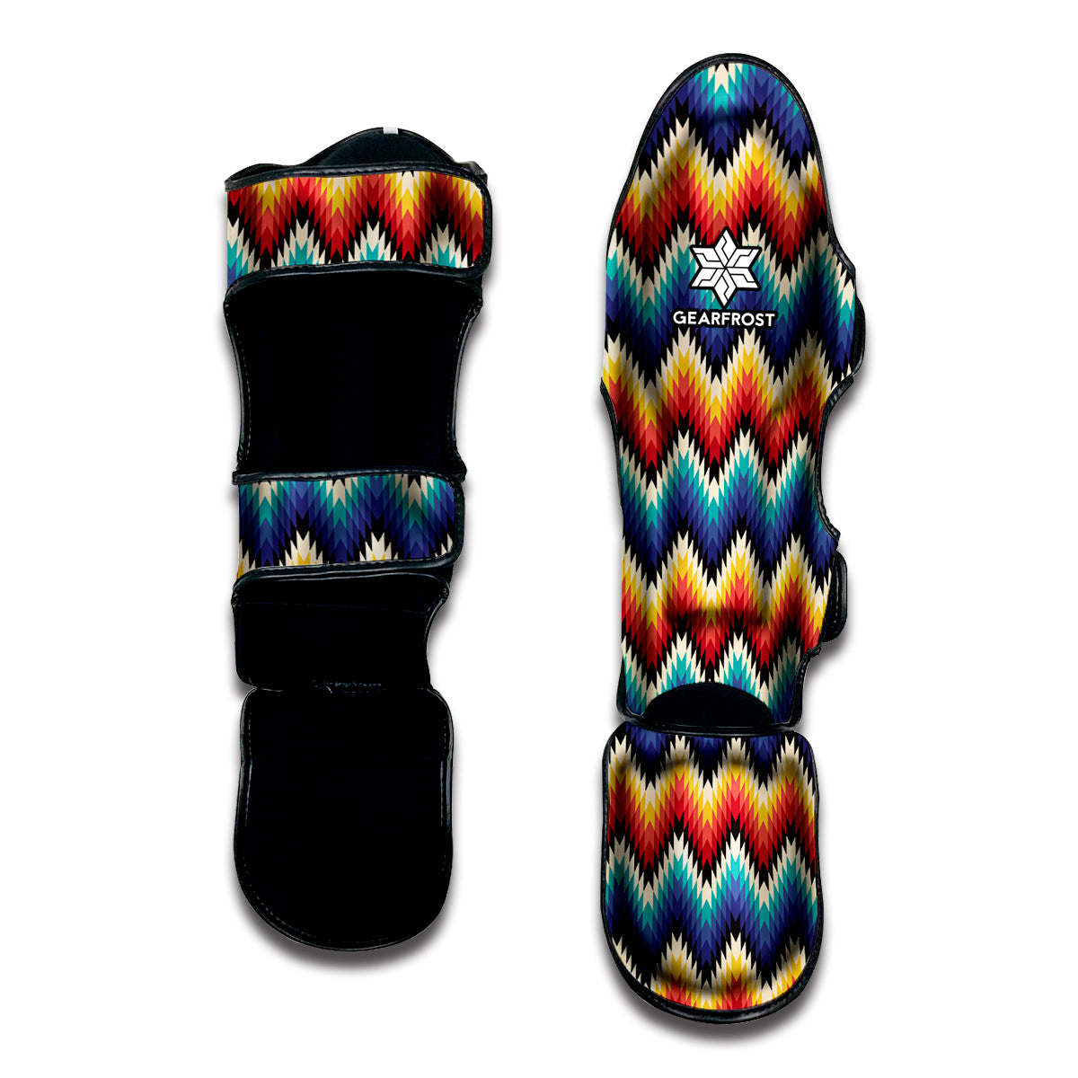 Native Tribal Inspired Pattern Print Muay Thai Shin Guard