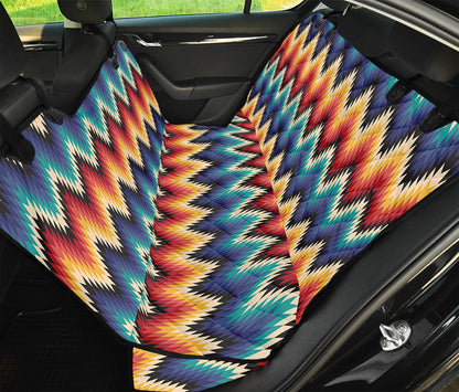 Native Tribal Inspired Pattern Print Pet Car Back Seat Cover