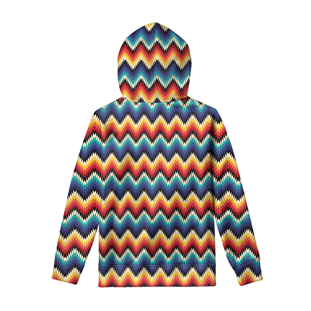 Native Tribal Inspired Pattern Print Pullover Hoodie