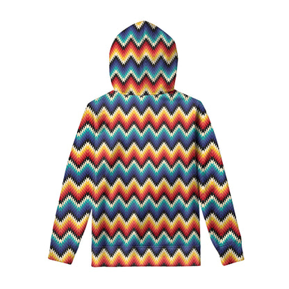 Native Tribal Inspired Pattern Print Pullover Hoodie
