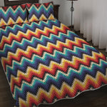 Native Tribal Inspired Pattern Print Quilt Bed Set