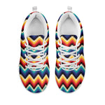 Native Tribal Inspired Pattern Print White Sneakers