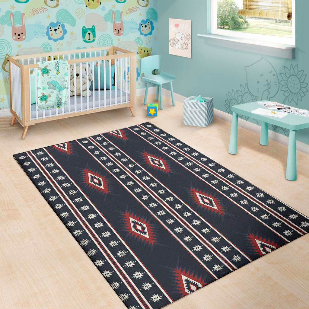 Native Tribal Navajo Pattern Print Area Rug