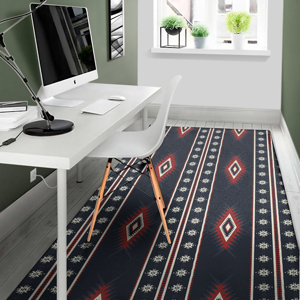 Native Tribal Navajo Pattern Print Area Rug