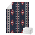 Native Tribal Navajo Pattern Print Blanket