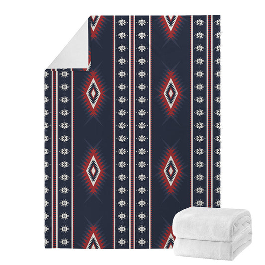 Native Tribal Navajo Pattern Print Blanket
