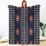 Native Tribal Navajo Pattern Print Blanket