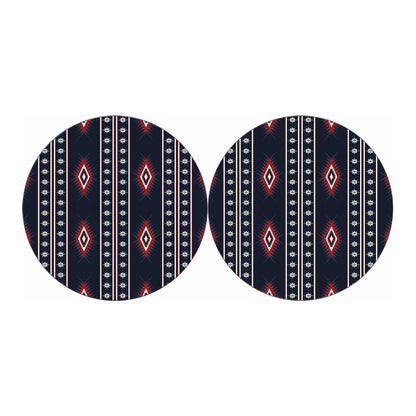 Native Tribal Navajo Pattern Print Car Coasters