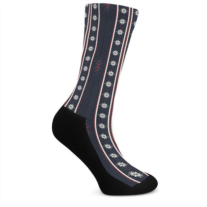 Native Tribal Navajo Pattern Print Crew Socks
