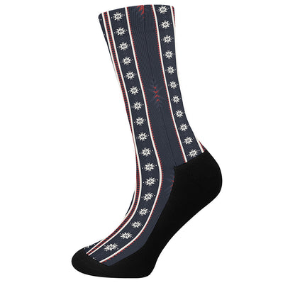 Native Tribal Navajo Pattern Print Crew Socks