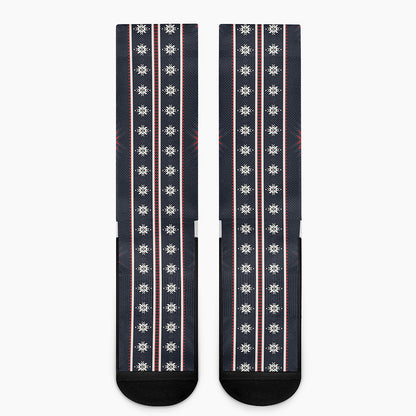 Native Tribal Navajo Pattern Print Crew Socks