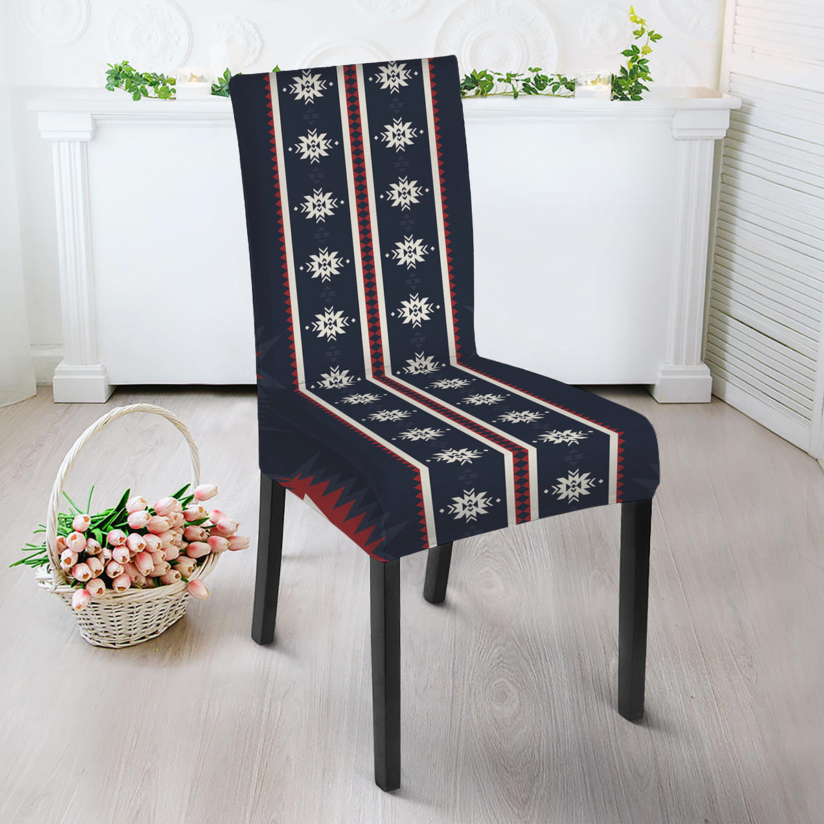 Native Tribal Navajo Pattern Print Dining Chair Slipcover