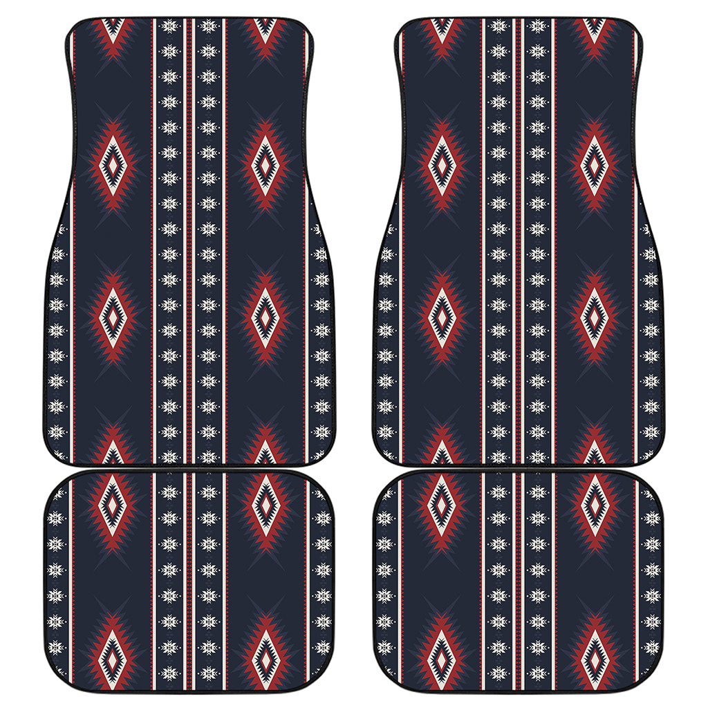 Native Tribal Navajo Pattern Print Front and Back Car Floor Mats