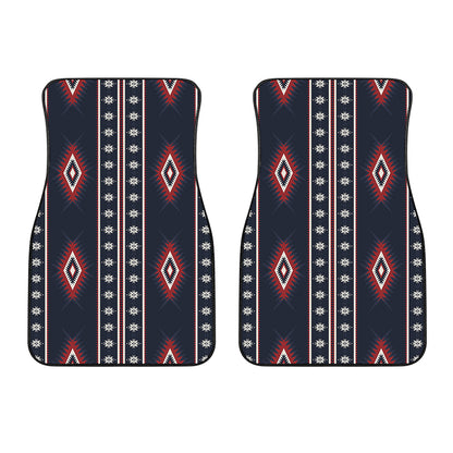 Native Tribal Navajo Pattern Print Front Car Floor Mats