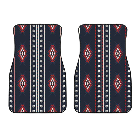 Native Tribal Navajo Pattern Print Front Car Floor Mats