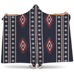 Native Tribal Navajo Pattern Print Hooded Blanket