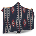 Native Tribal Navajo Pattern Print Hooded Blanket