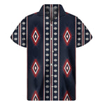Native Tribal Navajo Pattern Print Men's Short Sleeve Shirt