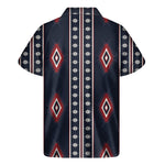 Native Tribal Navajo Pattern Print Men's Short Sleeve Shirt